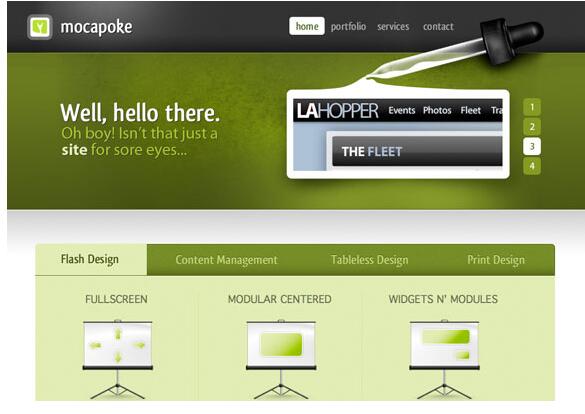 网页设计配色中的绿色运用_www.itpxw.cn